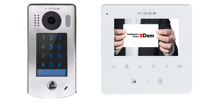 Zestaw cyfrowy wideodomofonu VIDOS S1301D_M1022W